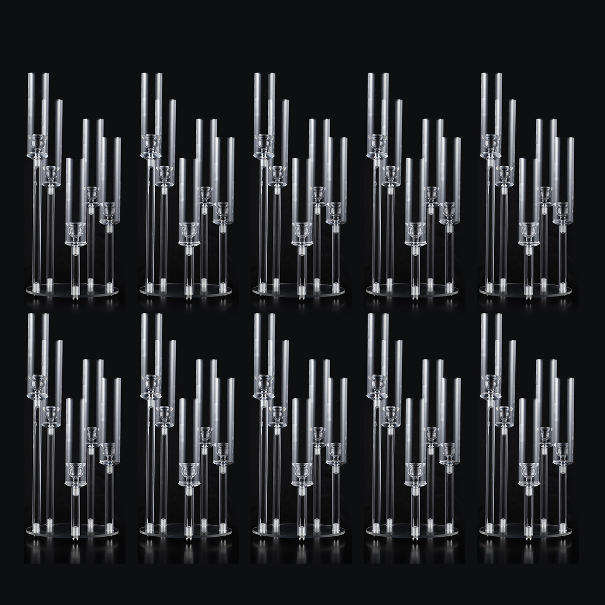 Clear Acrylic 5 Arm Candlestic - огляд і ціна Centerpiece Stick
