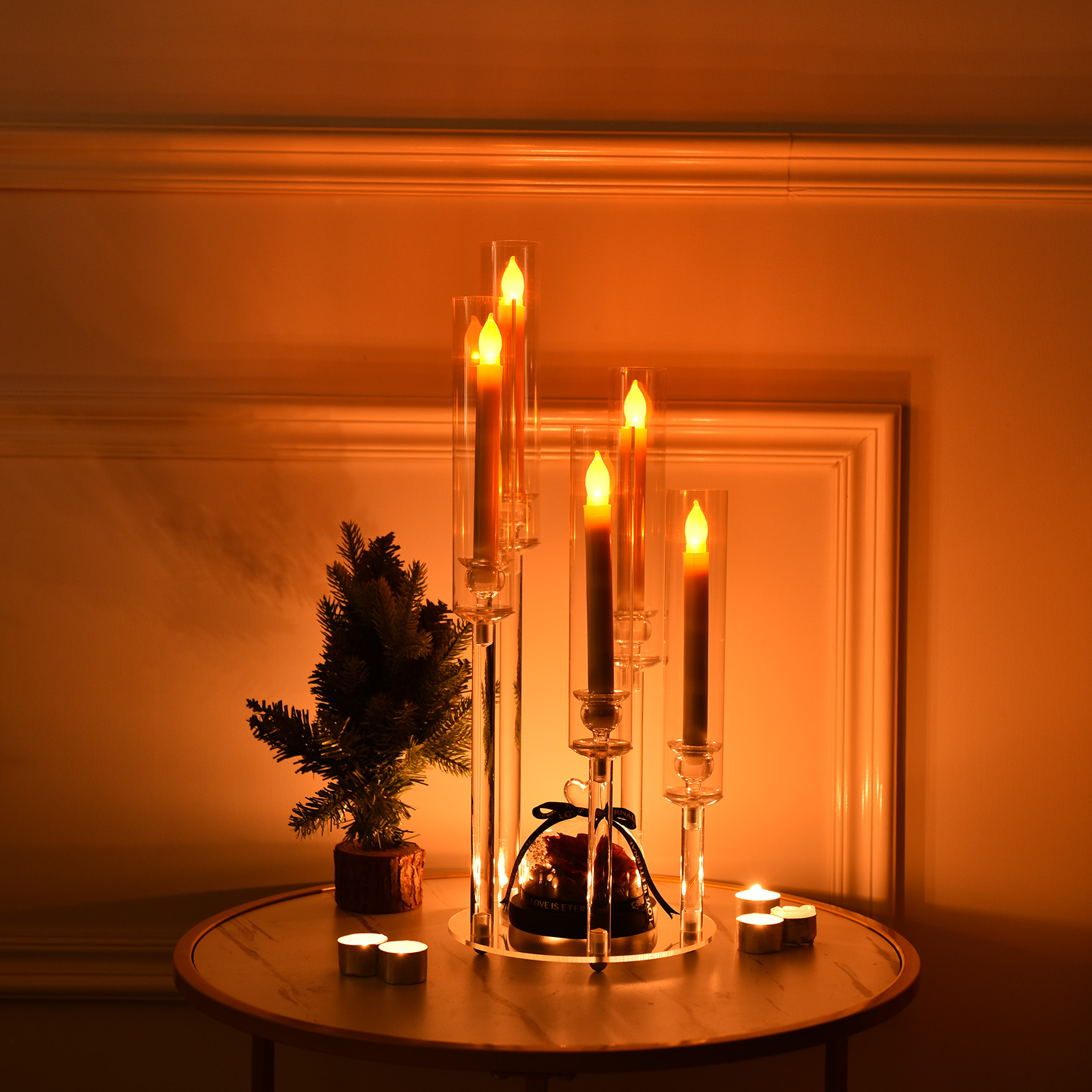 Clear Acrylic 5 Arm Candlestic - огляд і ціна Centerpiece Stick