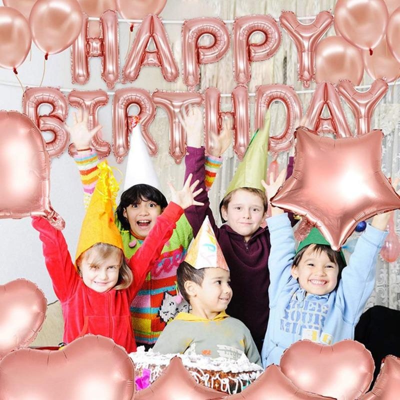 Rose Gold Happy Birthday Banne - огляд і ціна Party Banner Gold