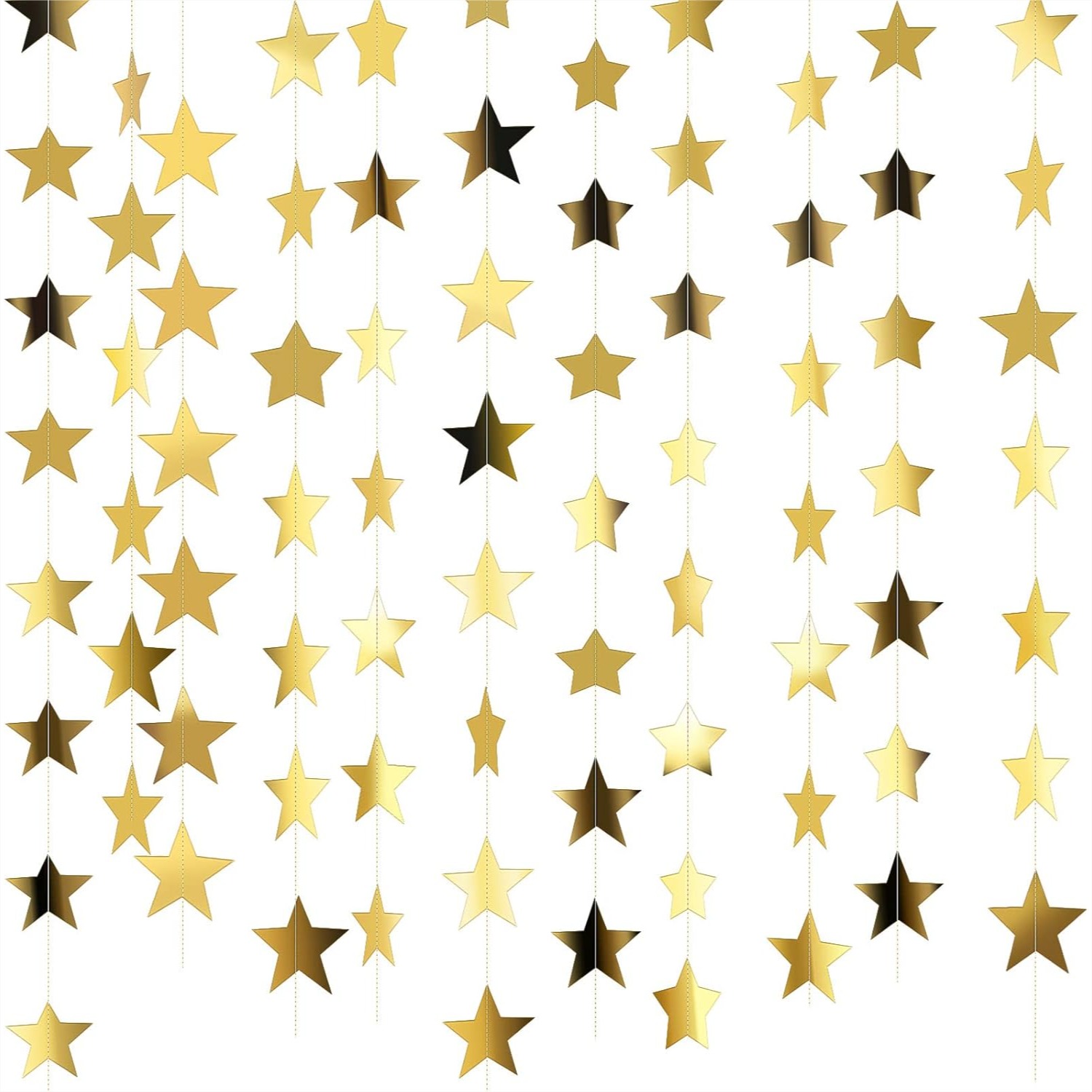130ft Star Garland Banner for  - огляд і ціна Party Banner Gold