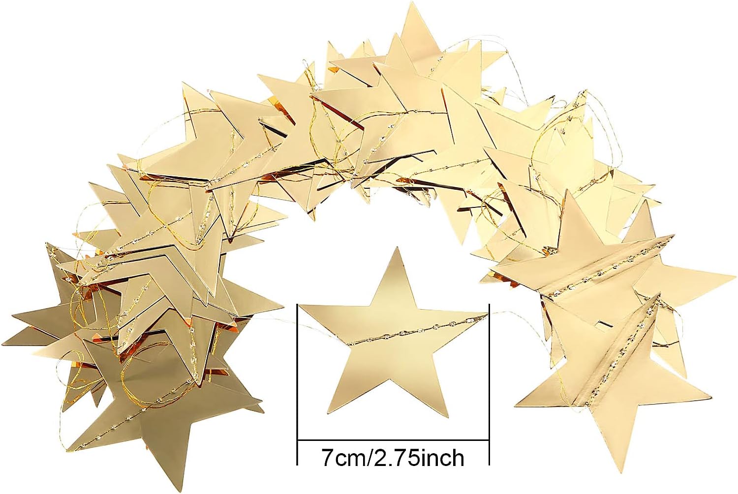 130ft Star Garland Banner for  - огляд і ціна Party Banner Gold