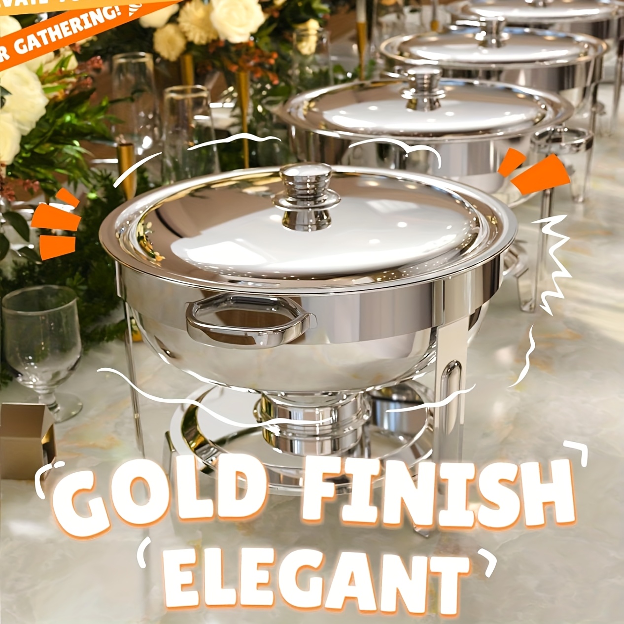 6/9QT Chafing Dishes For Buffe - огляд і ціна Event & Party Supply