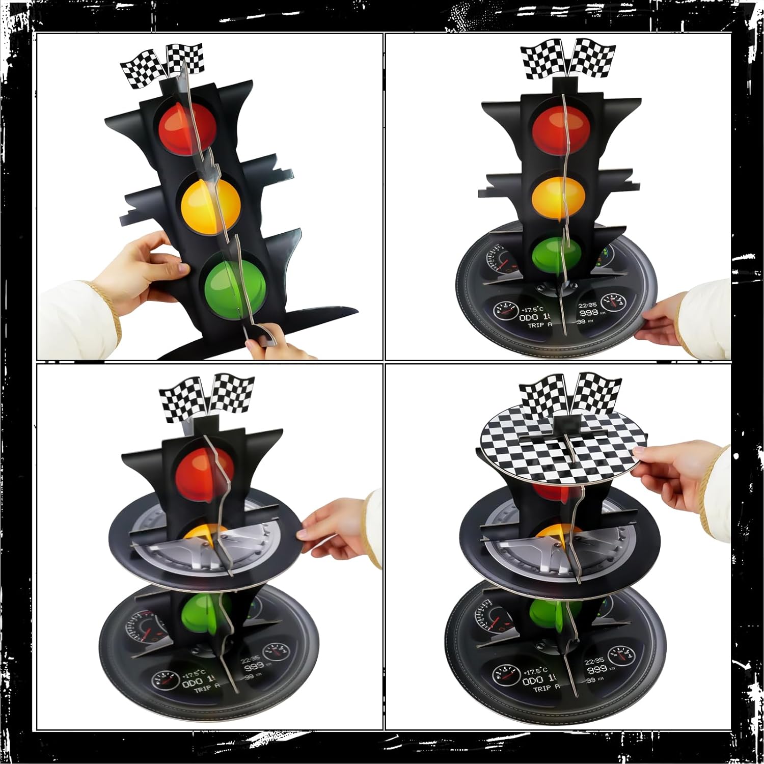 3-Tier Race Car Cupcake Stand, - огляд і ціна Cupcake Stand Tier